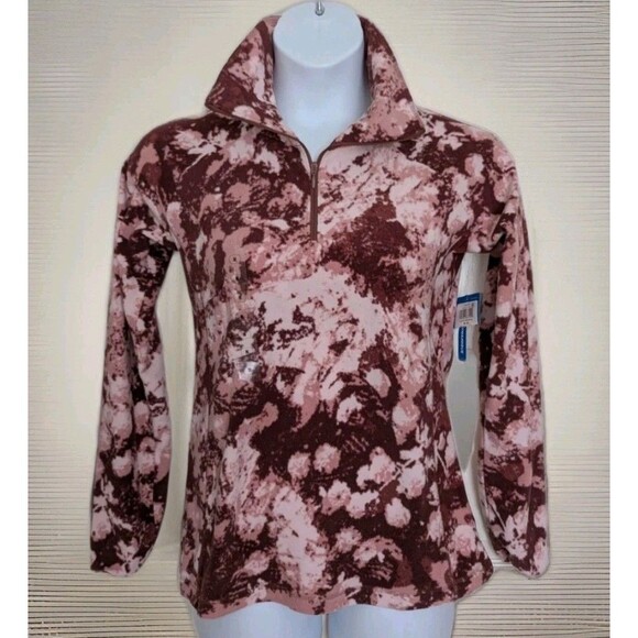 Columbia Women’s Medium Arctic Air Printed Half Zip Pullover Jacket Active Fit - Picture 1 of 9